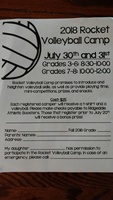 2018 Rocket Volleyball Camp