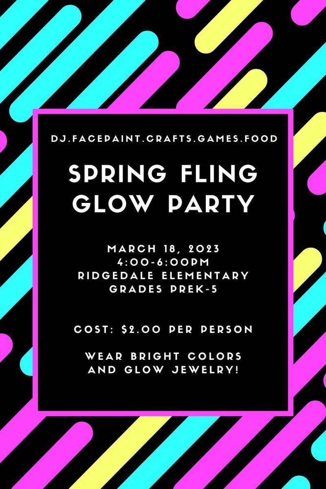 Spring Fling Glow Party