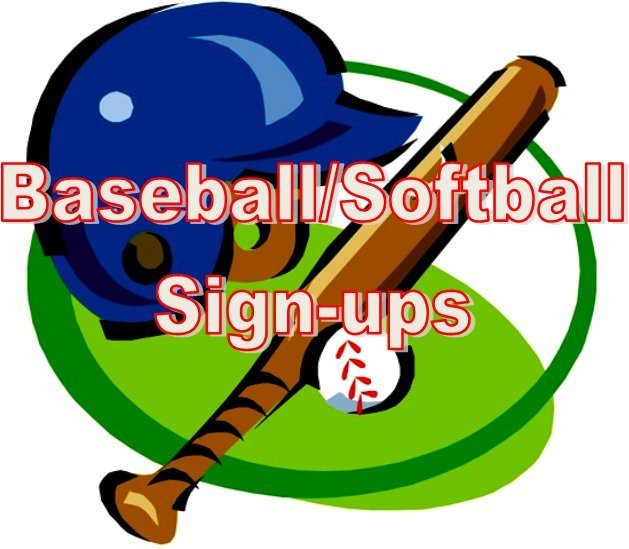 Youth Baseball and Softball Signups