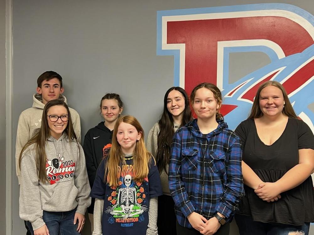 January Students of the Month - Jr./Sr. High