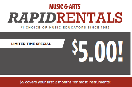 5th Grade Band Instrument Rentals