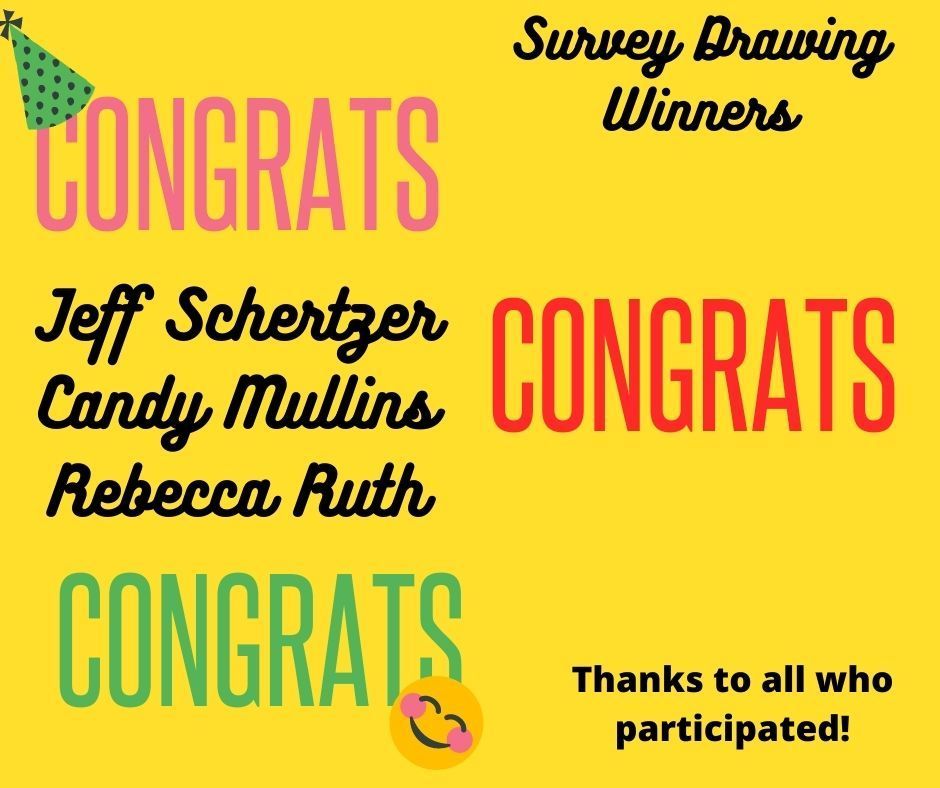 Survey Drawing Winners