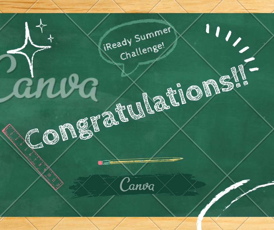 Chalkboard with Congratulations written on it